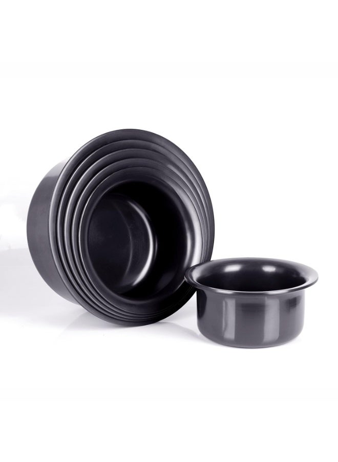 Sumeet Hard Anodised Non-Stick Aluminium Tope Set 9-14 Cookware Set (6 Piece, Black), 9.8 Liter - Image 3